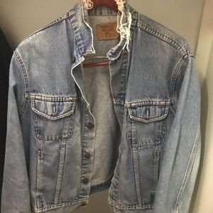 Vintage Distressed Denim Jacket